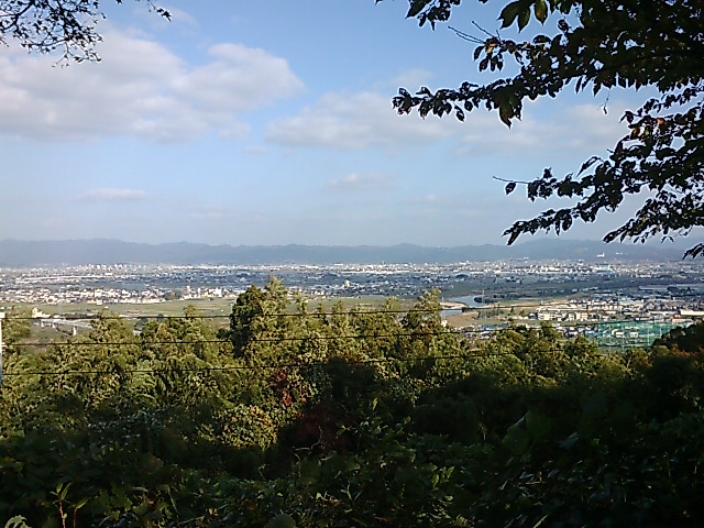 石清水八幡から見た京都